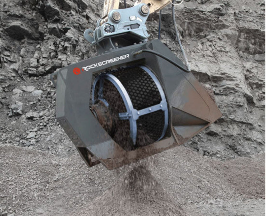 Rock Screener Bucket Attachment | Excavator Attachments | RockZone Americas