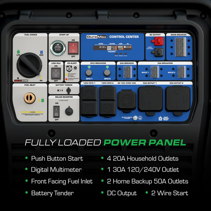 DuroMax | 28000iH Portable Inverter Generator | 28000 Watts/22000 Watts