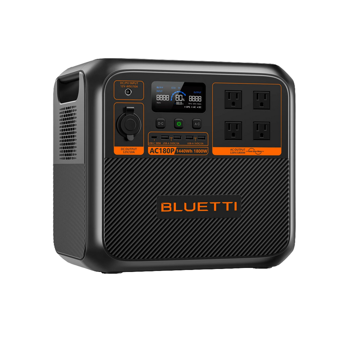 Bluetti | 1800W | 1440Wh LiFePO4 Solar Power Station | AC180P Solar Generator