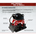 CC series compactor with features highlighted on a gray background