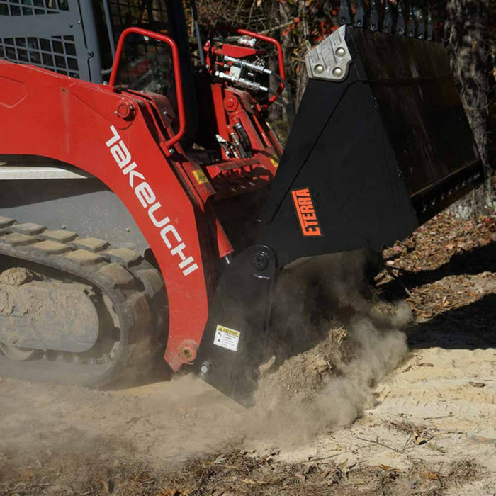 Eterra | Lock Jaw 4-in-1 Skid Steer Bucket | Skid Steer Attachments
