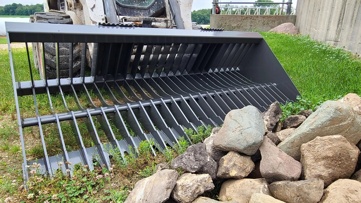 Berlon | Skeleton Rock Bucket | Skid Steer Bucket