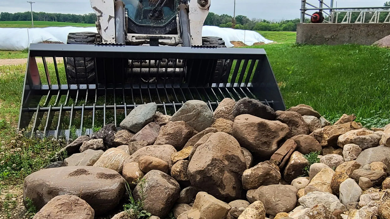 Berlon | Skeleton Rock Bucket | Skid Steer Bucket